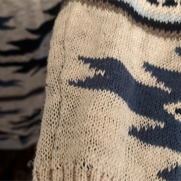 Faherty Southwestern Paloma Cardigan Sweater Duster sz Small GORGEOUS ombré blue - Picture 10 of 10